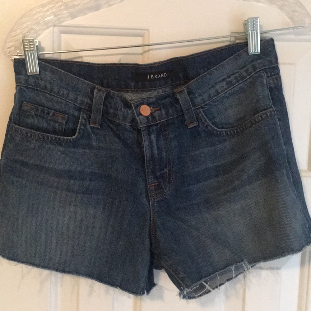 J. Brand mid-rise cutoff denim shorts